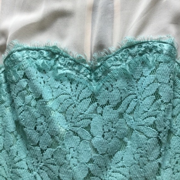 Modcloth Mint Green Floral Lace Dress with POCKETS - Picture 12 of 12